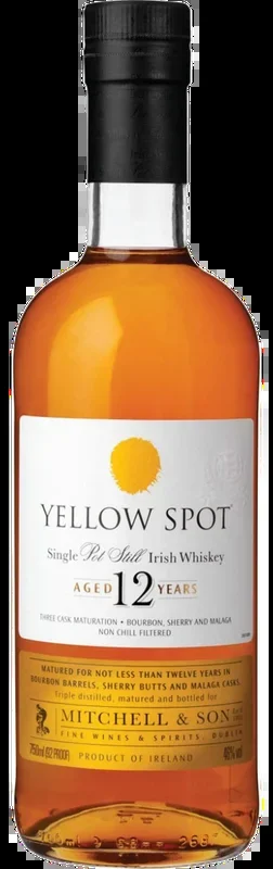 YELLOW SPOT WHISKEY SINGLE POT STILL IRISH 92PF 12YR 750ML